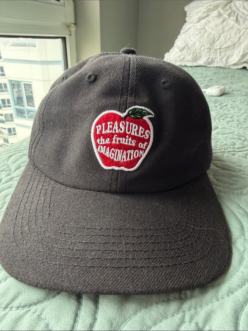 Pleasures Black Baseball cap